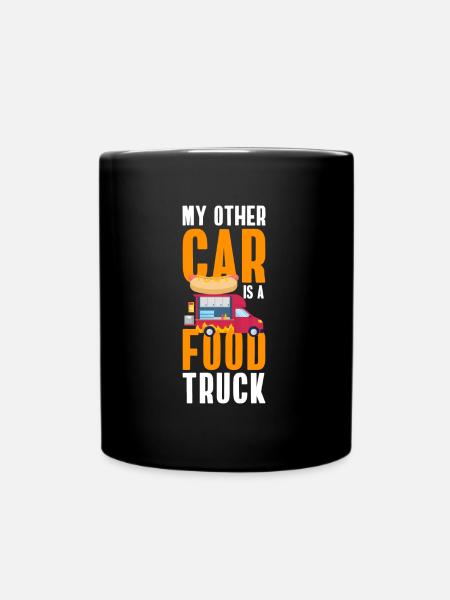 Street food, meal, meals on wheels, barbecue - Full Colour Mug - black