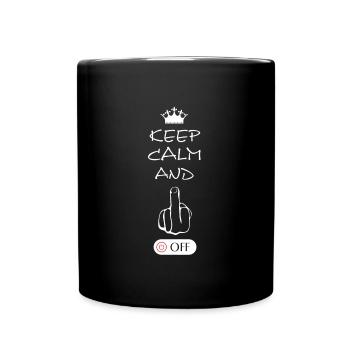 Fuck Off, Fuck, Fucking - Tasse einfarbig - Schwarz - Vorne