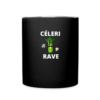 céleri rave - Mug uni - noir - Devant