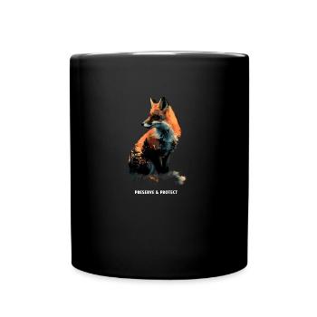 Protéger Renard, Forêt, Animal, Nature - Mug uni - noir - Devant