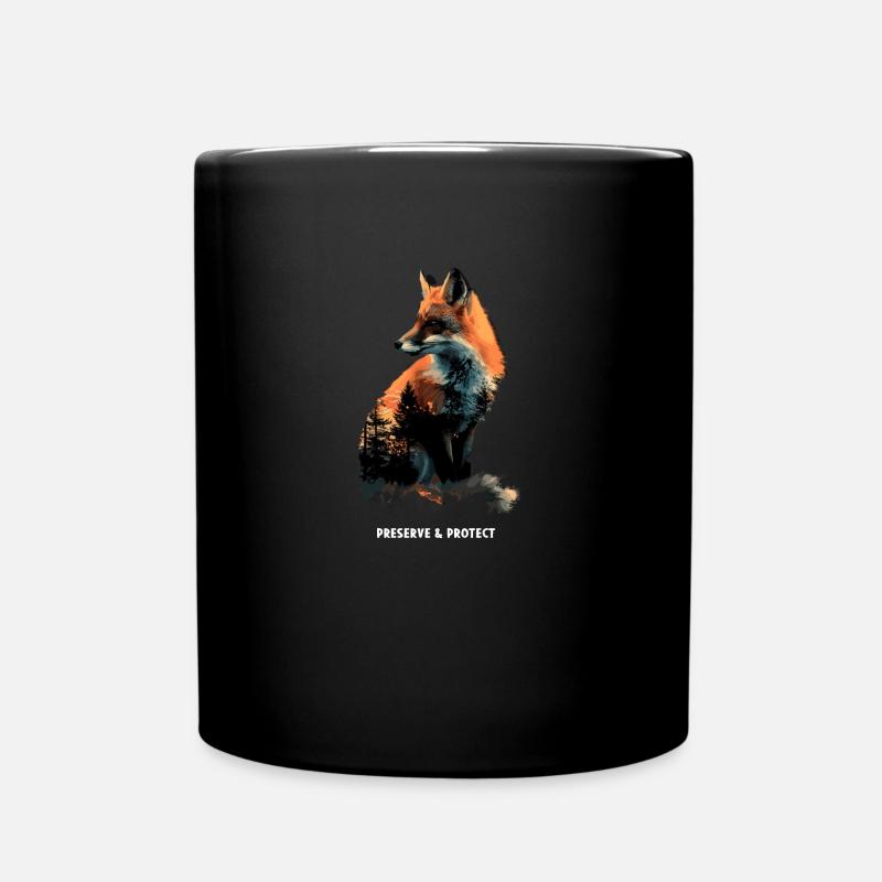 Protéger Renard, Forêt, Animal, Nature - Mug uni - noir