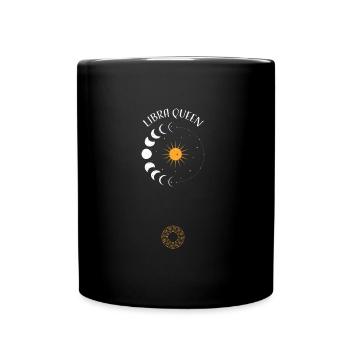 Libra Queen - Astrology - Tasse einfarbig - Schwarz - Vorne