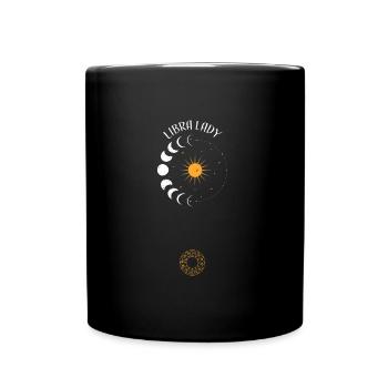 Libra Lady - Astrology - Tasse einfarbig - Schwarz - Vorne