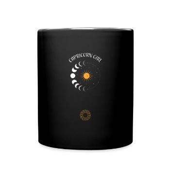Capricorn Girl - Astrology - Tasse einfarbig - Schwarz - Vorne