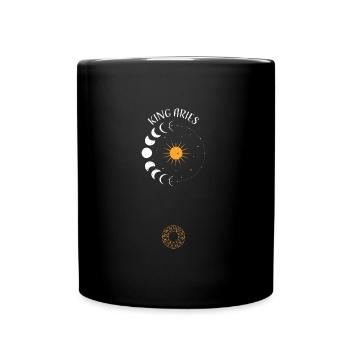 King Aries - Astrology - Tasse einfarbig - Schwarz - Vorne