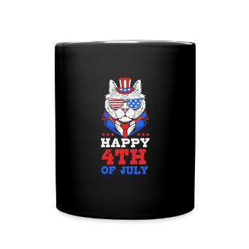 Fourth of July National Colors National Day United States - Full Colour Mug - black - Front