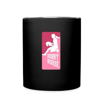 Cheval de loisir - Cheval de loisir - Équitation - Cadeau - Mug uni - noir - Devant
