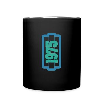 Année 1975 - Mug uni - noir - Devant