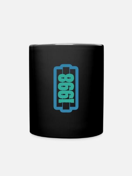 Witzig 1998 - Tasse einfarbig - Schwarz