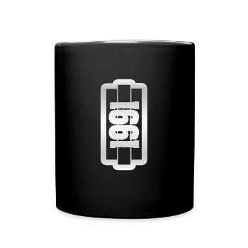 Vatertag 1991 - Tasse einfarbig - Schwarz - Vorne