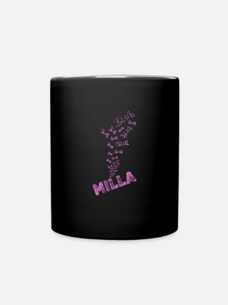 Sports nautiques bouillonnants Eau Prénom Milla - Mug uni - noir