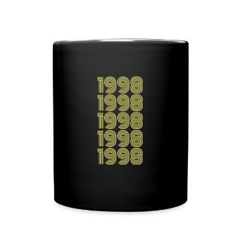 Year: 1998 - Full Colour Mug - black - Front