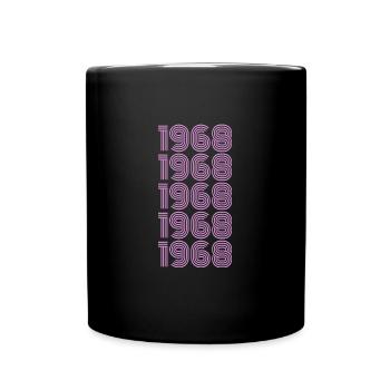 Fête 1968 - Mug uni - noir - Devant