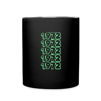 Année de naissance : 1972 - Mug uni - noir - Devant