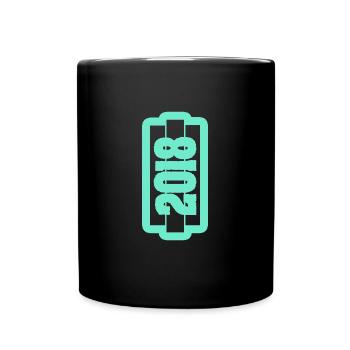2018 - Tasse einfarbig - Schwarz - Vorne