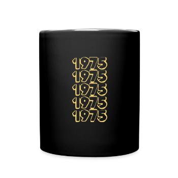 Anniversaire 1975 - Mug uni - noir - Devant