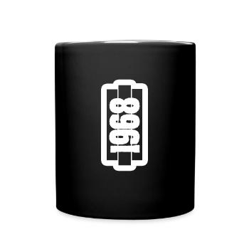 Geboren 1968 - Tasse einfarbig - Schwarz - Vorne
