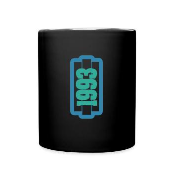 Né en 1993 - Mug uni - noir - Devant