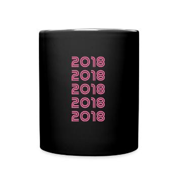 2018 - Full Colour Mug - black - Front