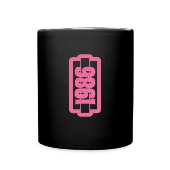 1986 - Tasse einfarbig - Schwarz - Vorne