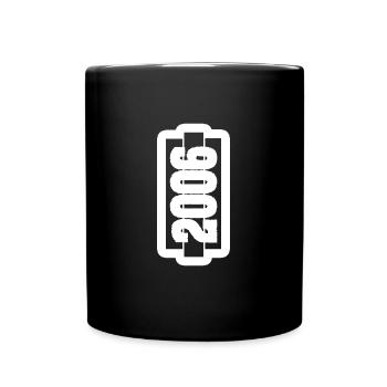 Né en 2006 - Mug uni - noir - Devant