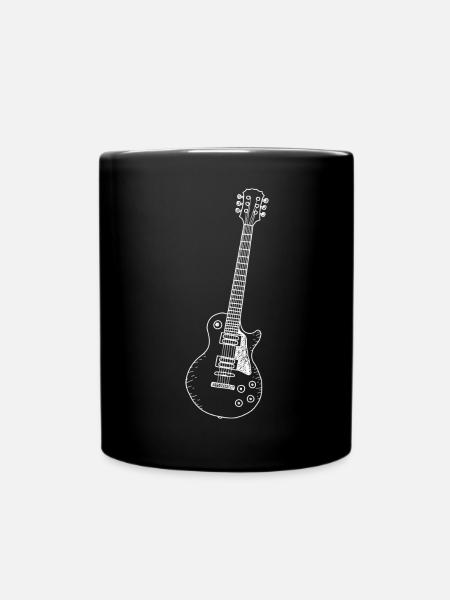Guitar - Music - Les Paul - Full Colour Mug - black