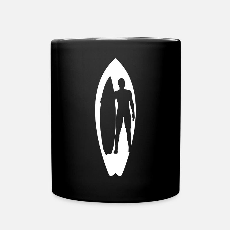 Surfer - Surfen - Tasse einfarbig - Schwarz