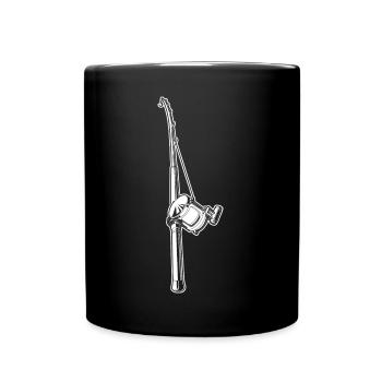 Fishing rod - Full Colour Mug - black - Front