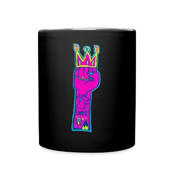 PINK FIST CLIMBING LOVE - Tasse einfarbig - Schwarz - Vorne