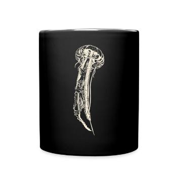 Méduses Méduses Océan maritime sauver le grand bleu - Mug uni - noir - Devant