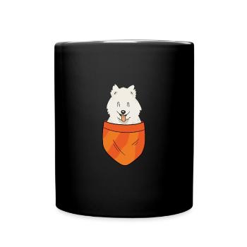 Dogicorn Tier Welpe Welpe Haustier Hundeliebhaber - Tasse einfarbig - Schwarz - Vorne