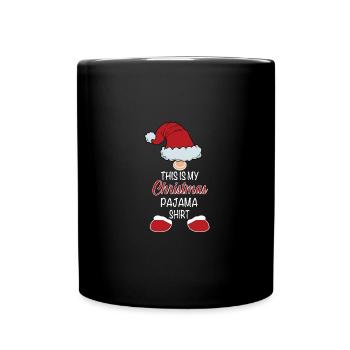 Ceci est ma chemise de pyjama de Noël Joyeux Noël - Mug uni - noir - Devant
