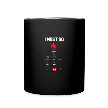 Salsa Tänzer Tänzerin - Tasse einfarbig - Schwarz - Vorne