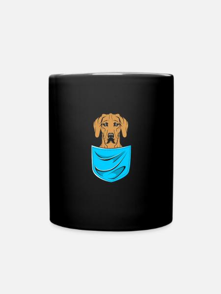 Rhodesian Ridgeback - Tasse einfarbig - Schwarz