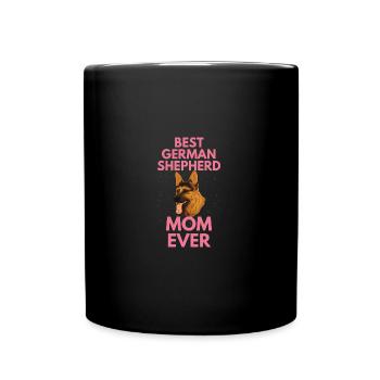 Dog Mama Mother's Day Gift German Shepherd - Full Colour Mug - black - Front