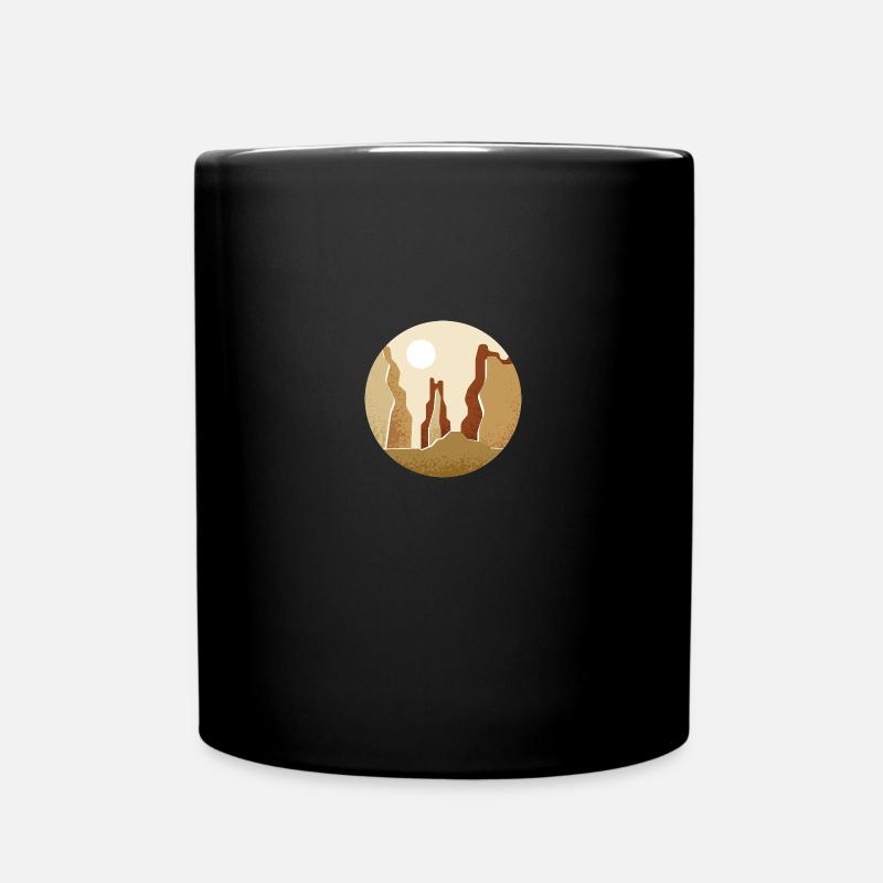 Landschaft japanische Kunst - Tasse einfarbig - Schwarz