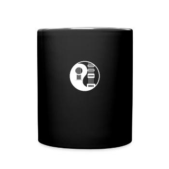Logo de la guitare Yin Yang - Mug uni - noir - Devant