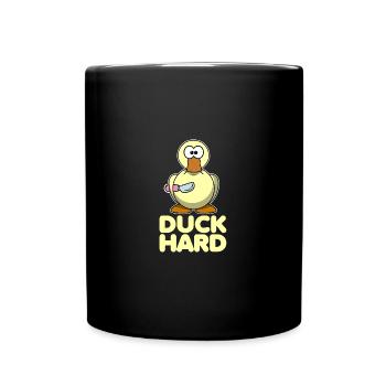 Duck Hard Duck Knife Sarcastic - Tasse einfarbig - Schwarz - Vorne