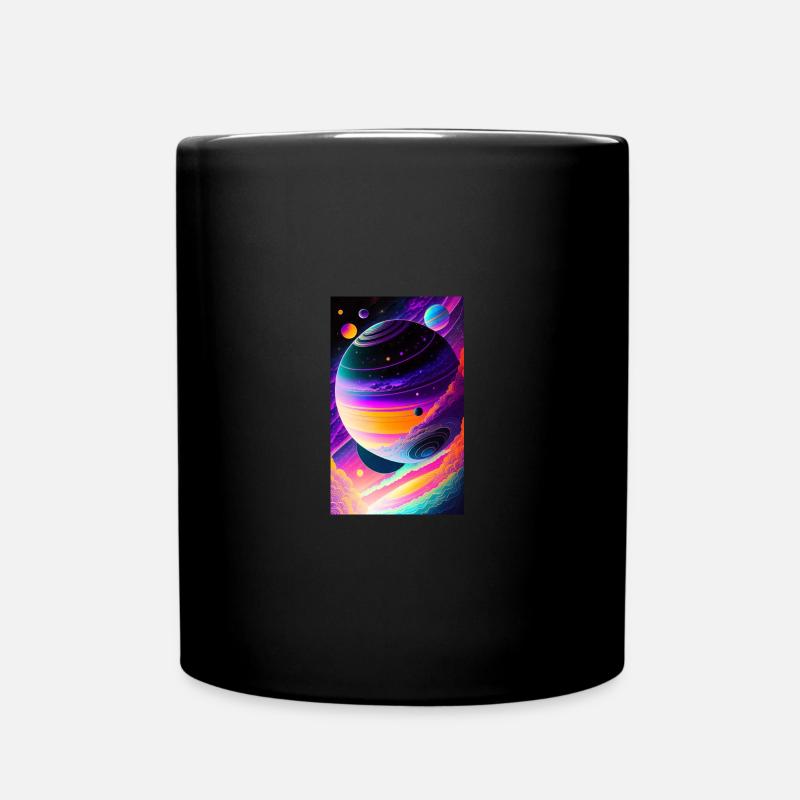 Système solaire | Planètes | Espace | Étoile - Mug uni - noir