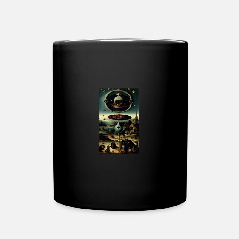 Alien | UFO | Spaceship | UAP | alien - Full Colour Mug - black