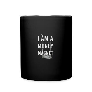 Währung, Euro, Dollar, Reiche Dollars - Tasse einfarbig - Schwarz - Vorne