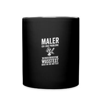 Maître Peintre Compagnon Peintre - Mug uni - noir - Devant