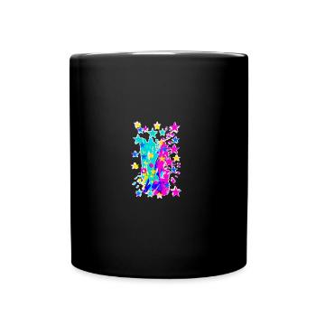 Stars,Colorful,Drawing,Graffiti,Painting - Full Colour Mug - black - Front