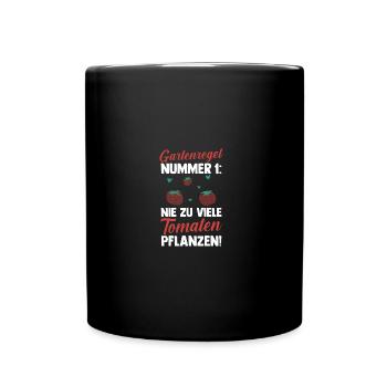Jardinier Tomate Jardin Fermier - Mug uni - noir - Devant