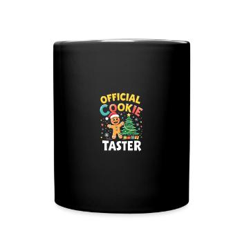 Official Cookie Taster - Tasse einfarbig - Schwarz - Vorne