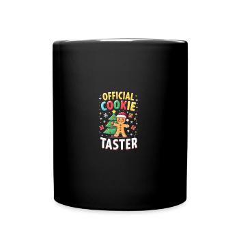 Official Cookie Taster - Tasse einfarbig - Schwarz - Vorne