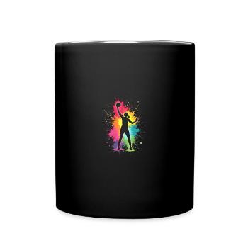 Volleyball Girls Volleyball Women - Full Colour Mug - black - Front