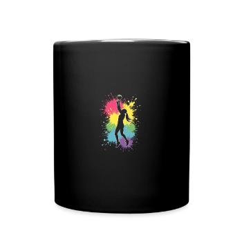 Volleyball Girls Volleyball Women - Full Colour Mug - black - Front