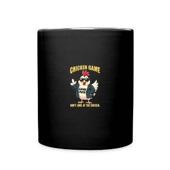 Ne regardez pas le poulet Lustiges Huhn - Mug uni - noir - Devant