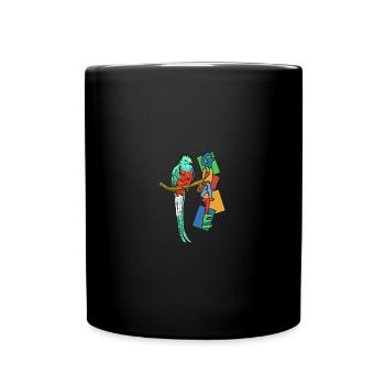 Guatemala Guatemalan Flagge DNA I Geschenk - Tasse einfarbig - Schwarz - Vorne